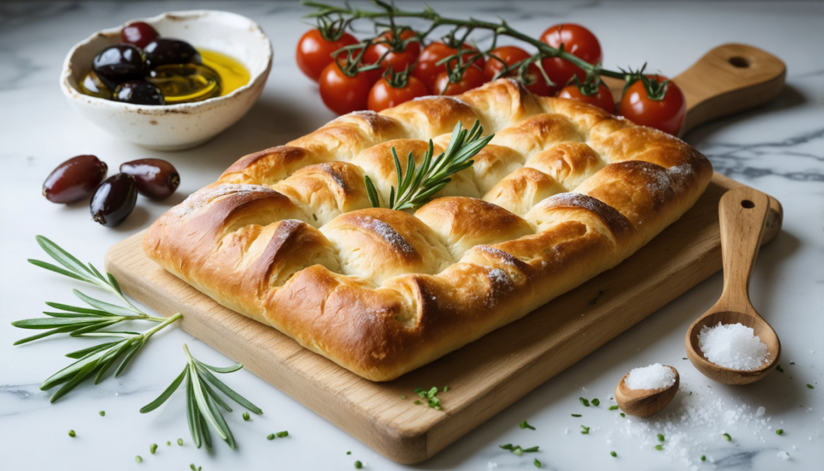 découvrez la recette rapide et facile de la focaccia moelleuse de cyril lignac, idéale pour un apéritif savoureux ou un repas convivial.