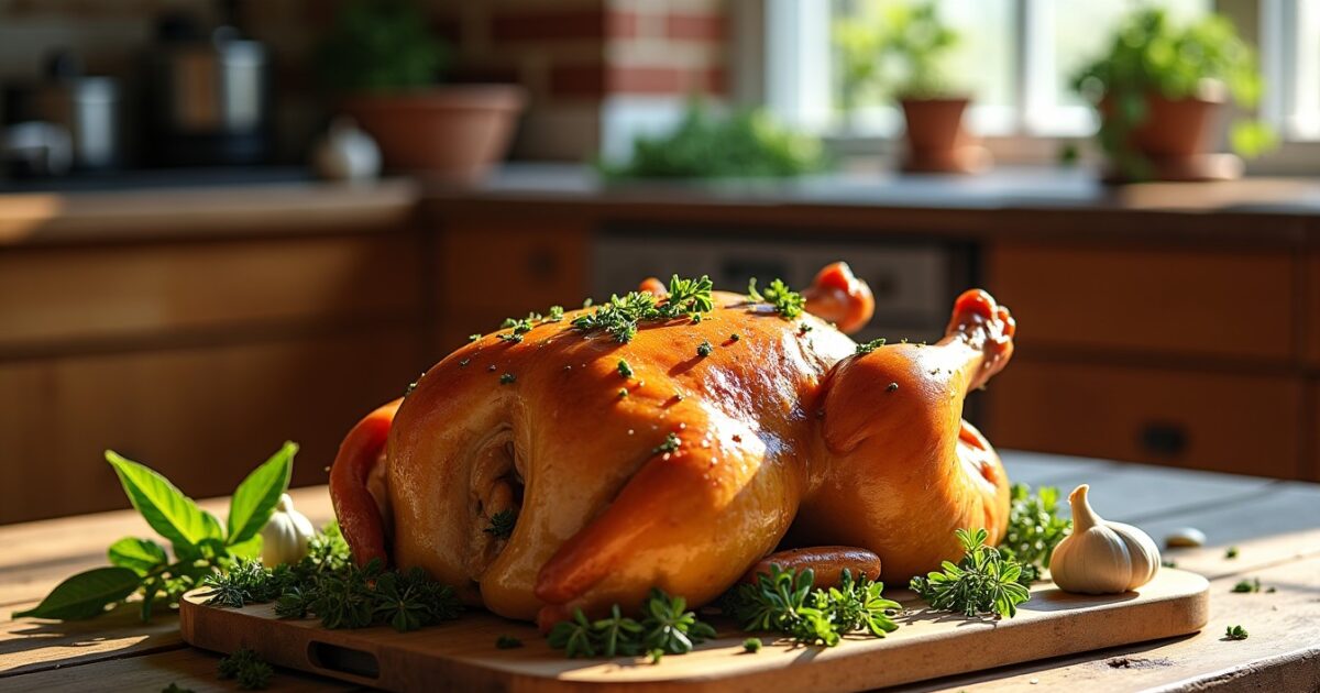 Rôti de chapon farci au four : guide complet du temps de cuisson et astuces incontournables