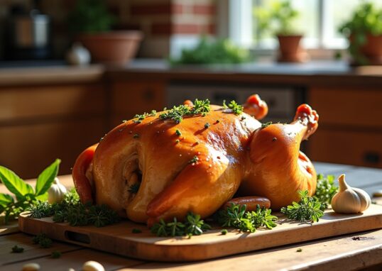 Rôti de chapon farci au four : guide complet du temps de cuisson et astuces incontournables