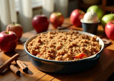 Délicieuse recette express de crumble aux pommes : simplicité et saveurs au rendez-vous