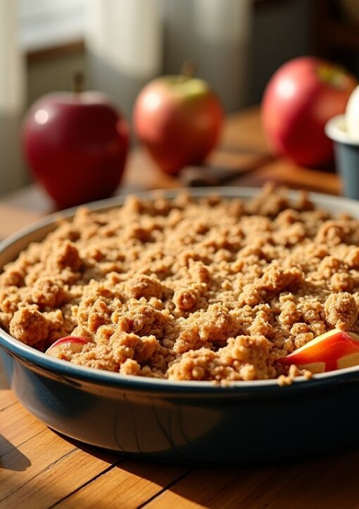 Délicieuse recette express de crumble aux pommes : simplicité et saveurs au rendez-vous