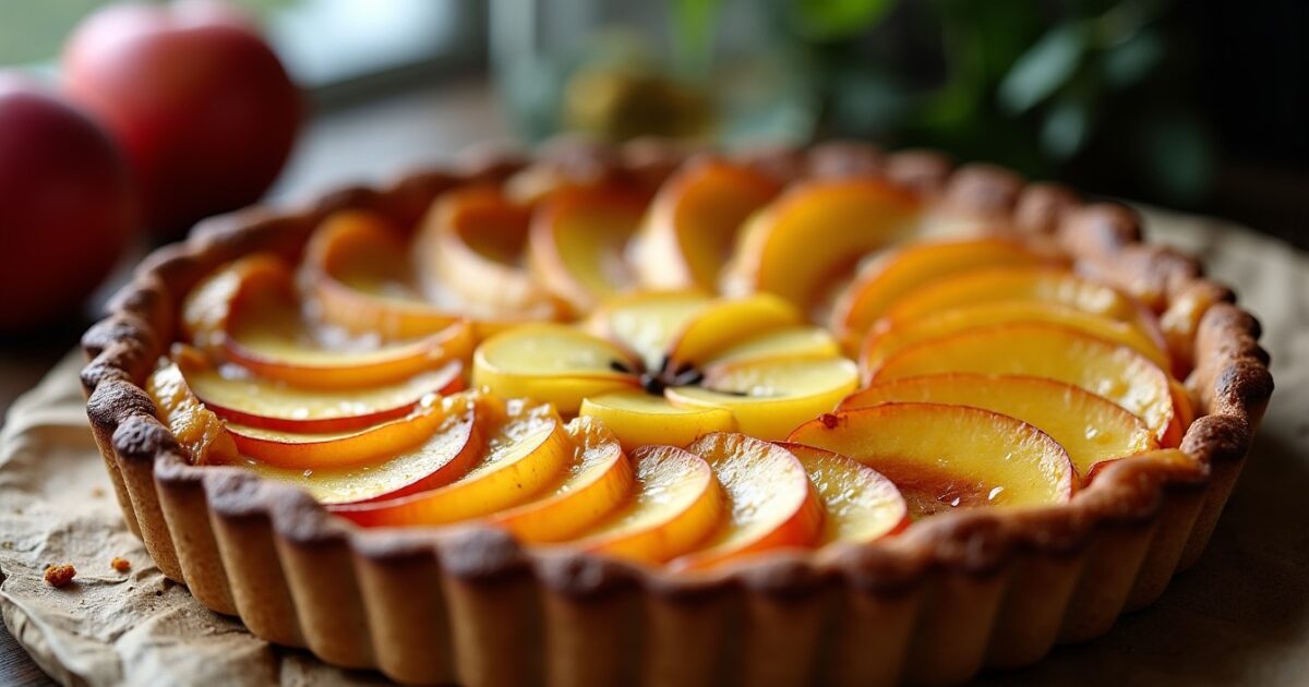 Délicieuse tarte normande aux pommes et Calvados : la recette authentique à savourer
