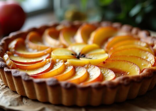 Délicieuse tarte normande aux pommes et Calvados : la recette authentique à savourer