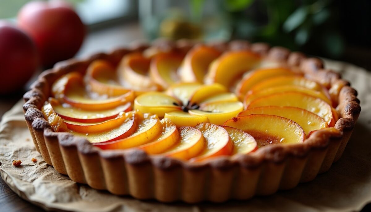 Délicieuse tarte normande aux pommes et Calvados : la recette authentique à savourer