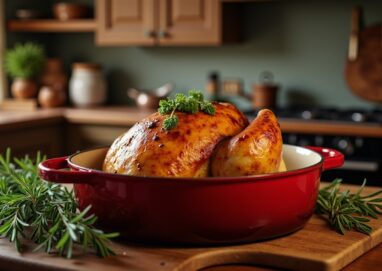 Chapon en cocotte sans four : recette savoureuse et cuisson parfaite au rendez-vous