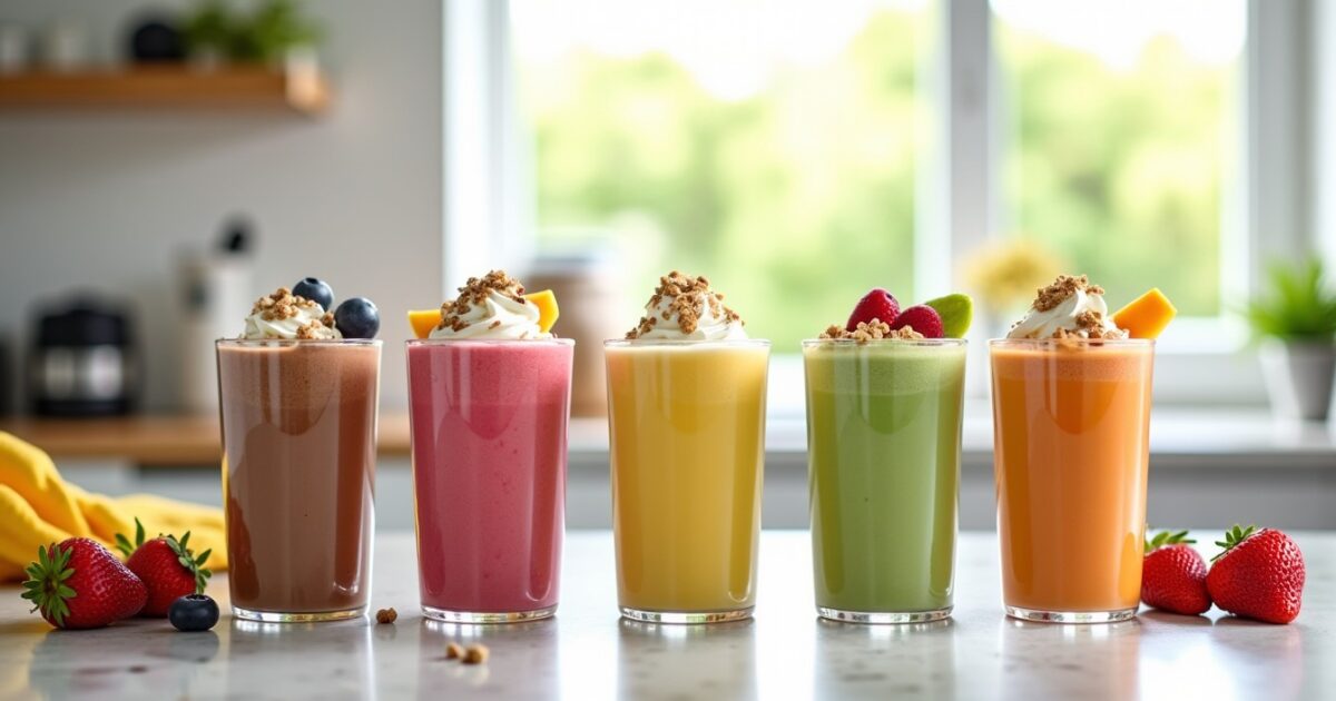 Milkshakes protéinés : 5 recettes savoureuses pour dynamiser vos séances de sport