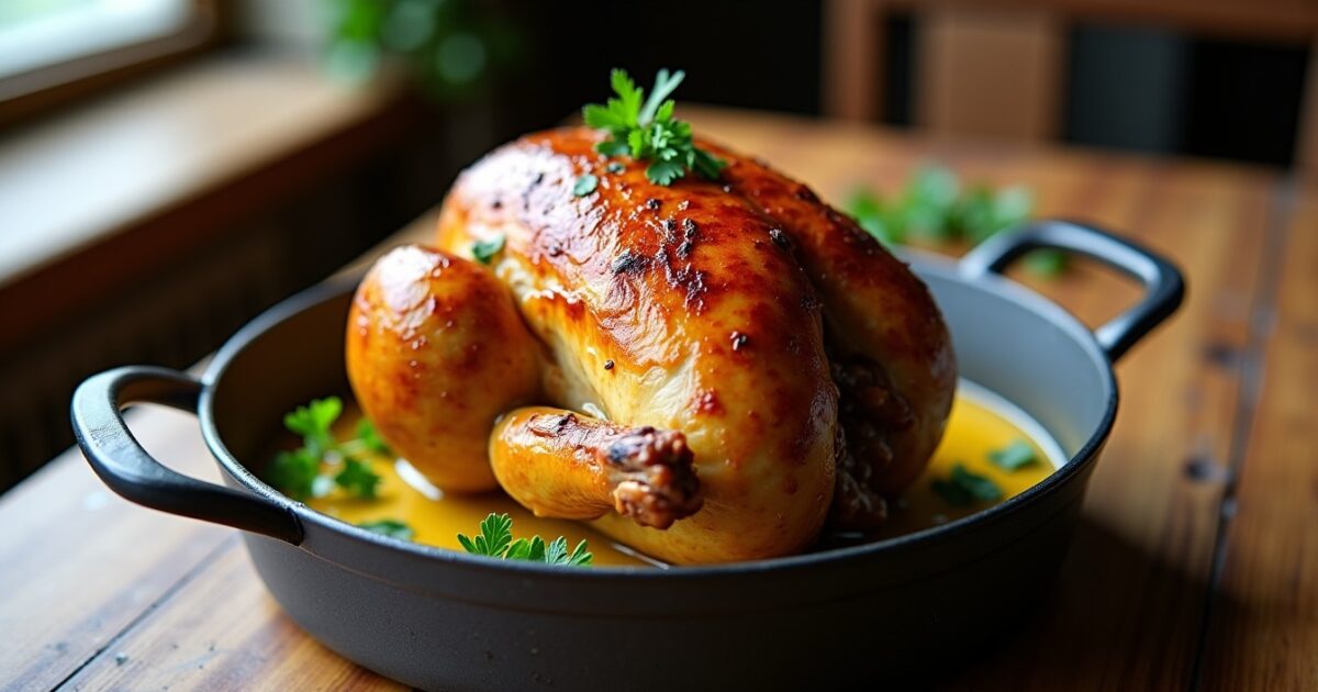 Recette Authentique et Simple : Poulet Fondant au Vin Jaune