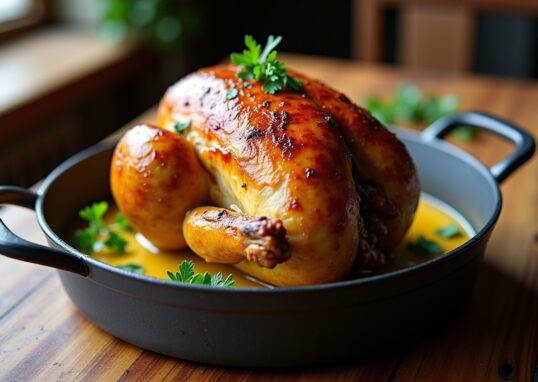 Recette Authentique et Simple : Poulet Fondant au Vin Jaune