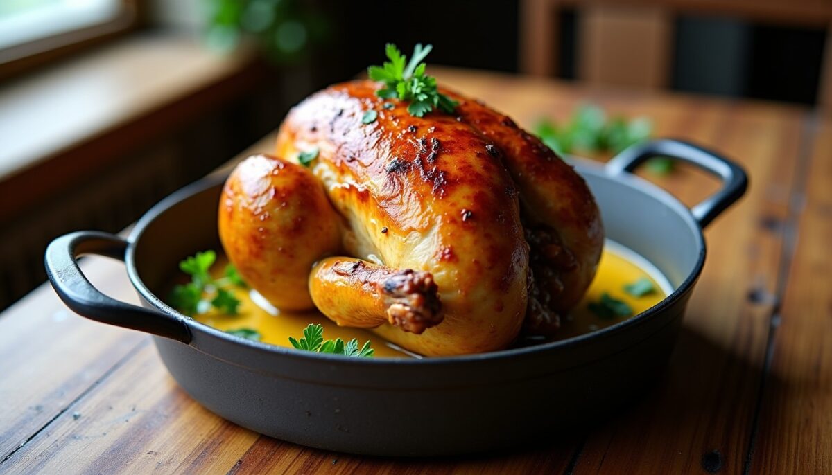 Recette Authentique et Simple : Poulet Fondant au Vin Jaune