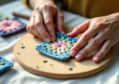 Débuter le blocage au crochet : quelle planche à picots pour vos premiers granny squares