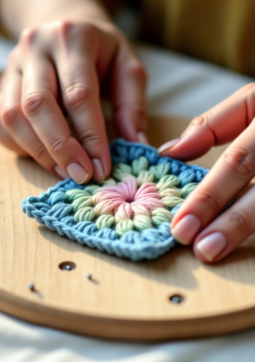 Débuter le blocage au crochet : quelle planche à picots pour vos premiers granny squares